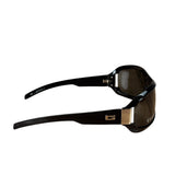 Gucci Black GG.15.1/N/S Black Injection-Frame Shield Sunglasses