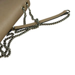 Gucci Beige Leather Medium GG Dollar Chain Shoulder Bag