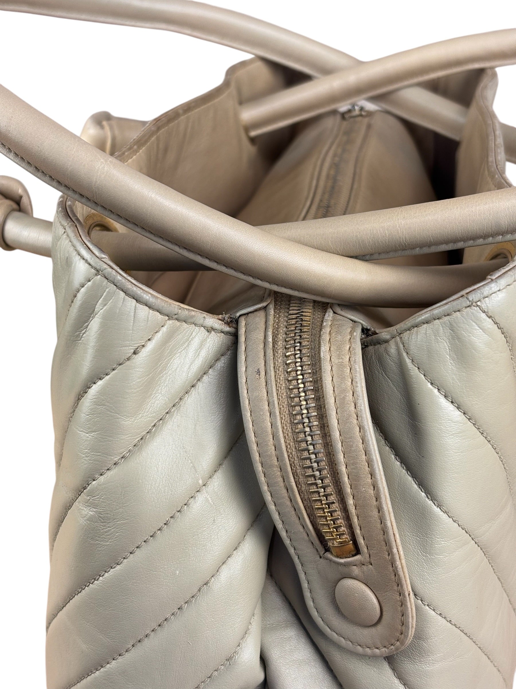 Chanel Tribeca Quilted Leather Tote Bag 2013