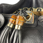 Gucci Black Leather Indy Hobo Bag