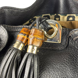 Gucci Black Leather Indy Hobo Bag