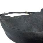 Fendi Black Leather Trim Mamma Baguette