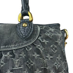 Louis Vuitton Black Denim Neo Cabby Bag