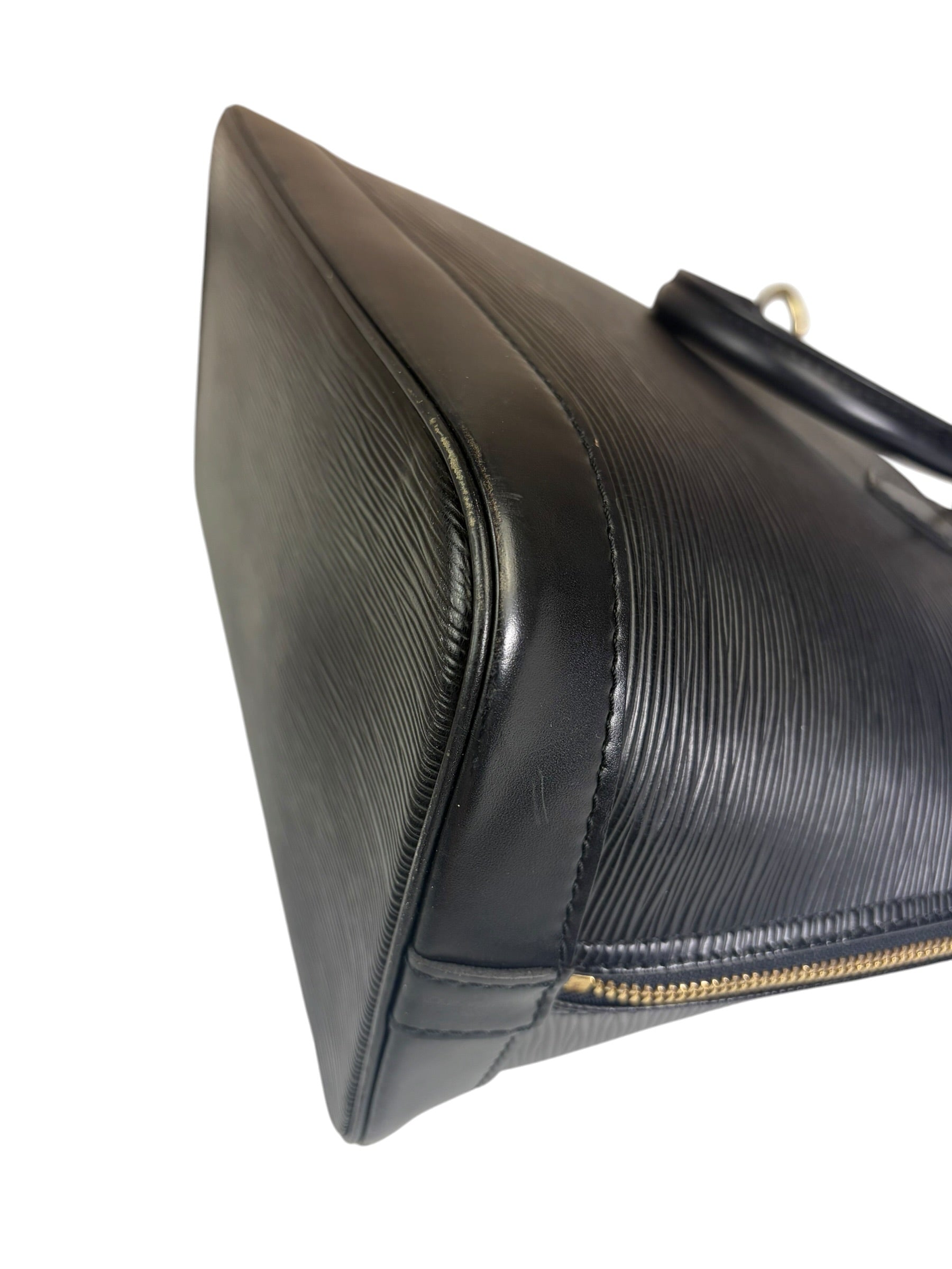 Louis Vuitton Black Epi Leather Alma Handbag PM