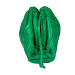 Bottega Veneta Green Leather Intercciato Small Crossbody