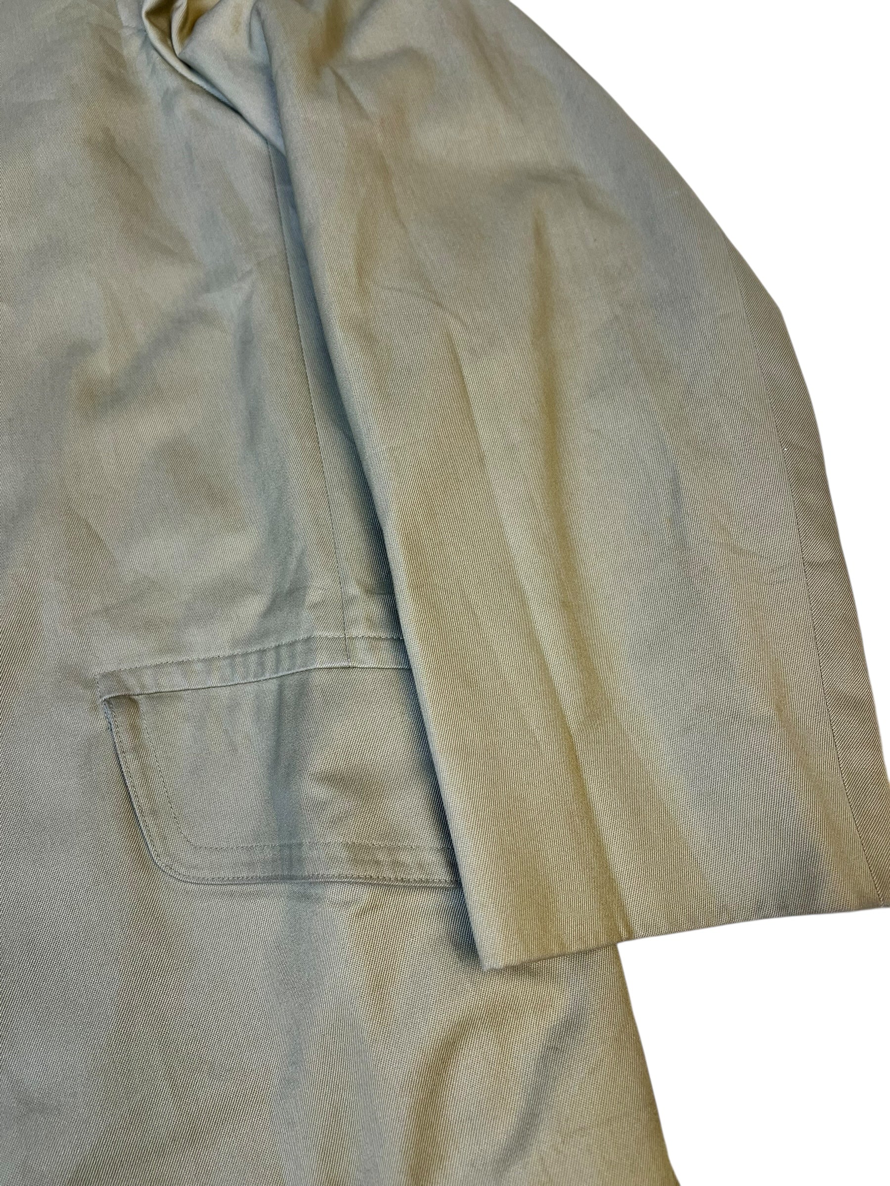 Burberry Vintage Khaki Plaid Lined Coat