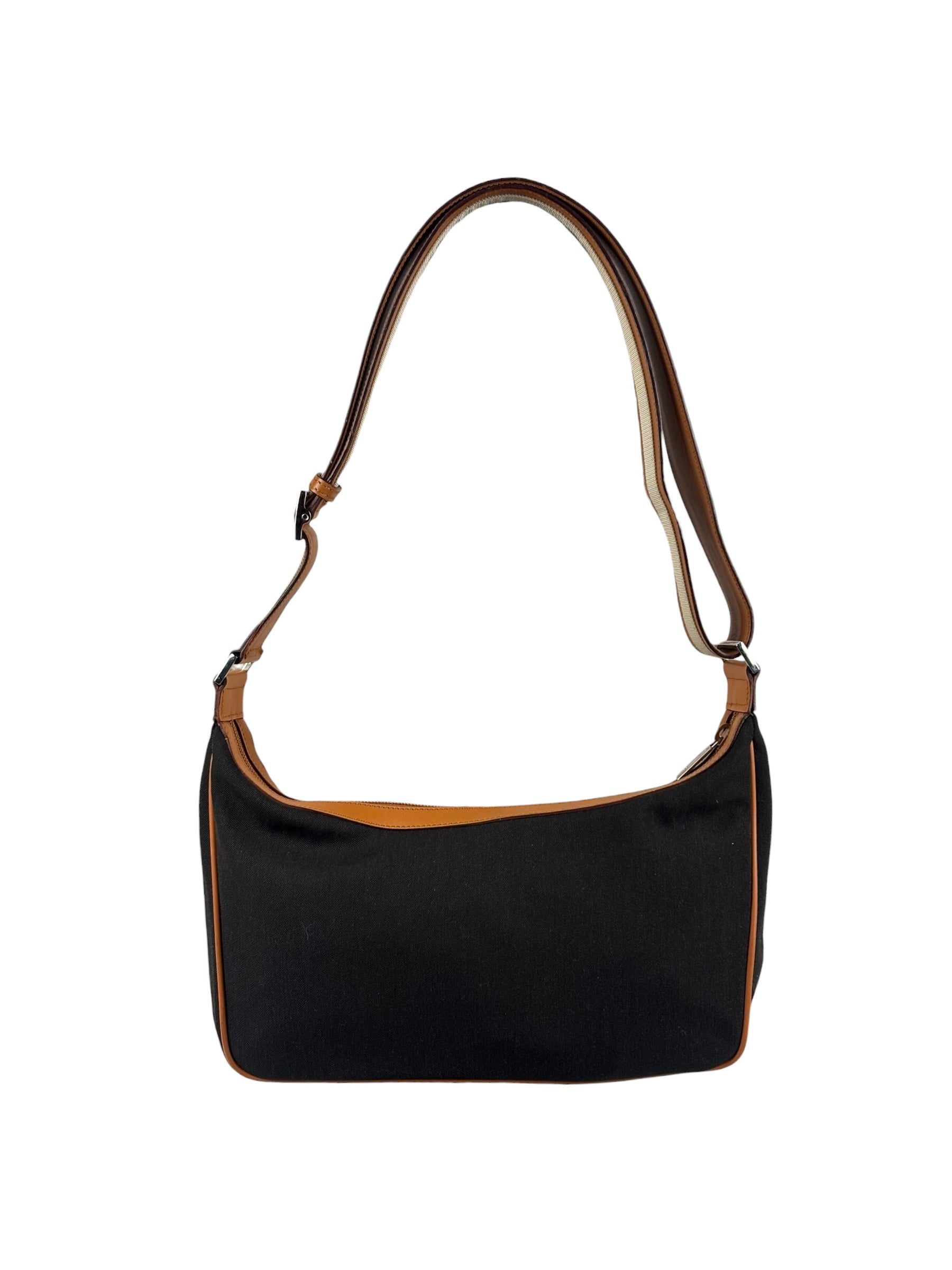 Gucci Vintage Brown Leather Lined Hobo Shoulder Bag
