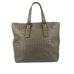 Bottega Veneta Gray Nappa Leather Intrecciato Tote Bag