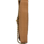 Chanel Vintage Beige Leather  Chocolate Bar East- 1987