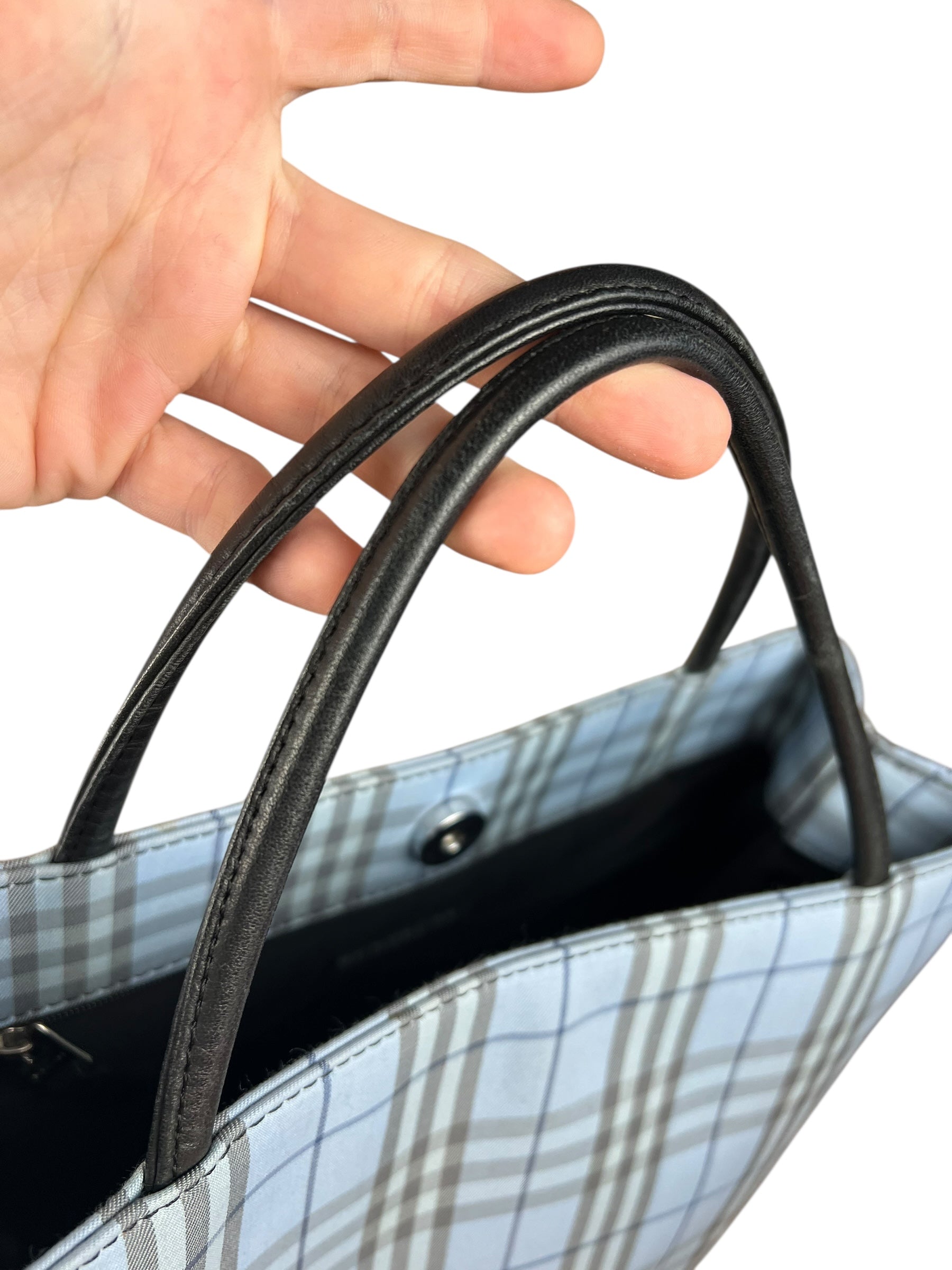 Burberry Blue London Tote Bag