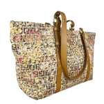 Fendi FF Floral Zucchino Shoulder Tote