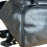 Coach black Leather Backpack
