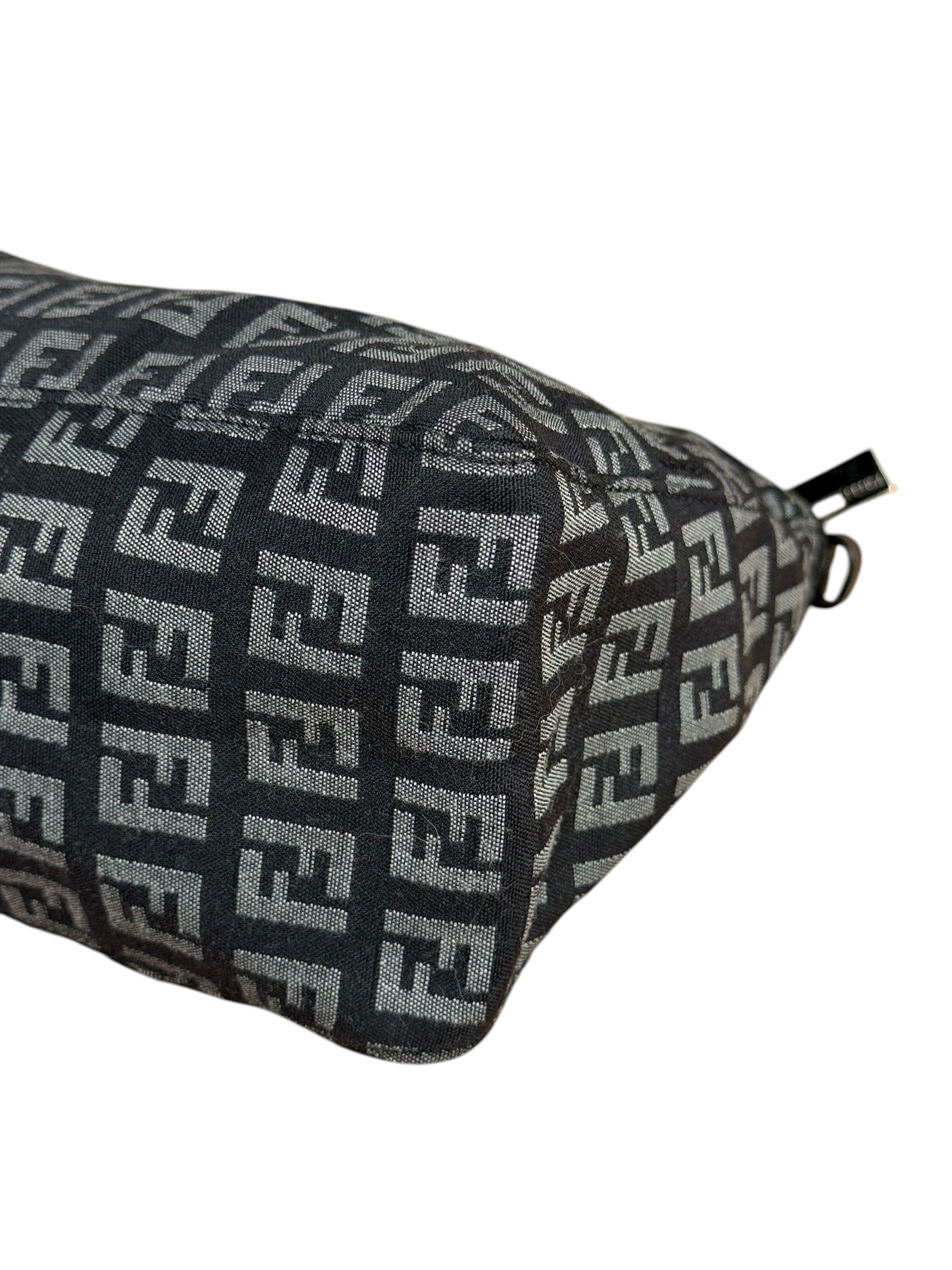 Fendi Black Zucca Vintage Pouch