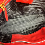 Prada Red Saffiano Leather 2Way Tote