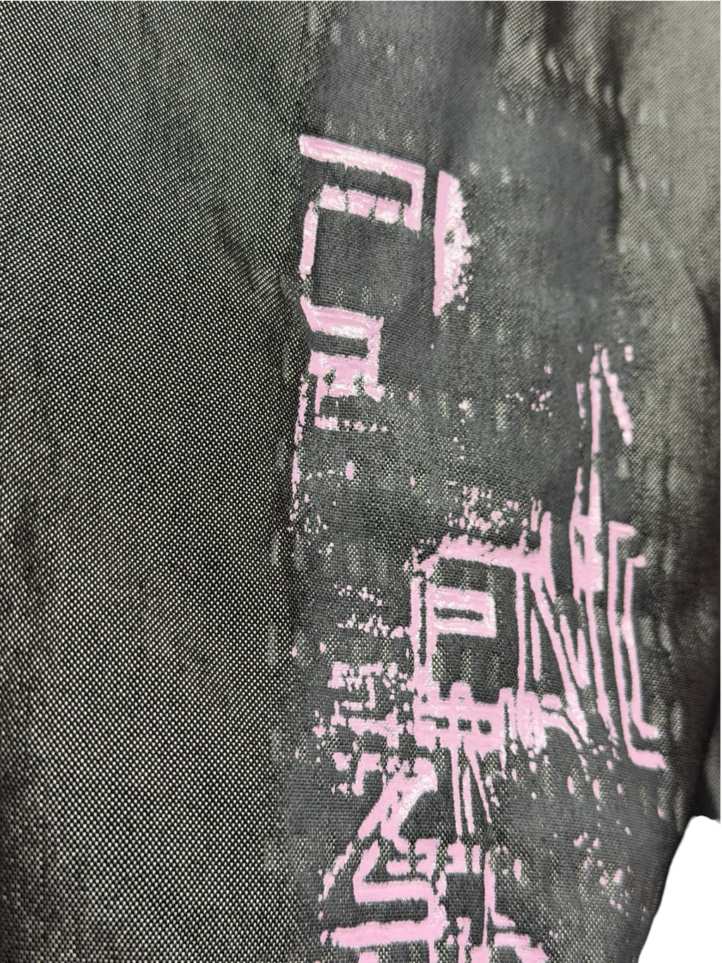 Vintage Fendi Grey Sleeveless Pink Geometric Logo Mini Dress