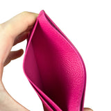 Balenciaga Leather Los Angeles Card Holder Fuchsia