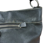 Prada Vintage Black Pebbled Leather Hobo Bag