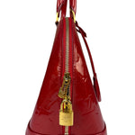 Louis Vuitton Red Vernis Alma MM Handbag