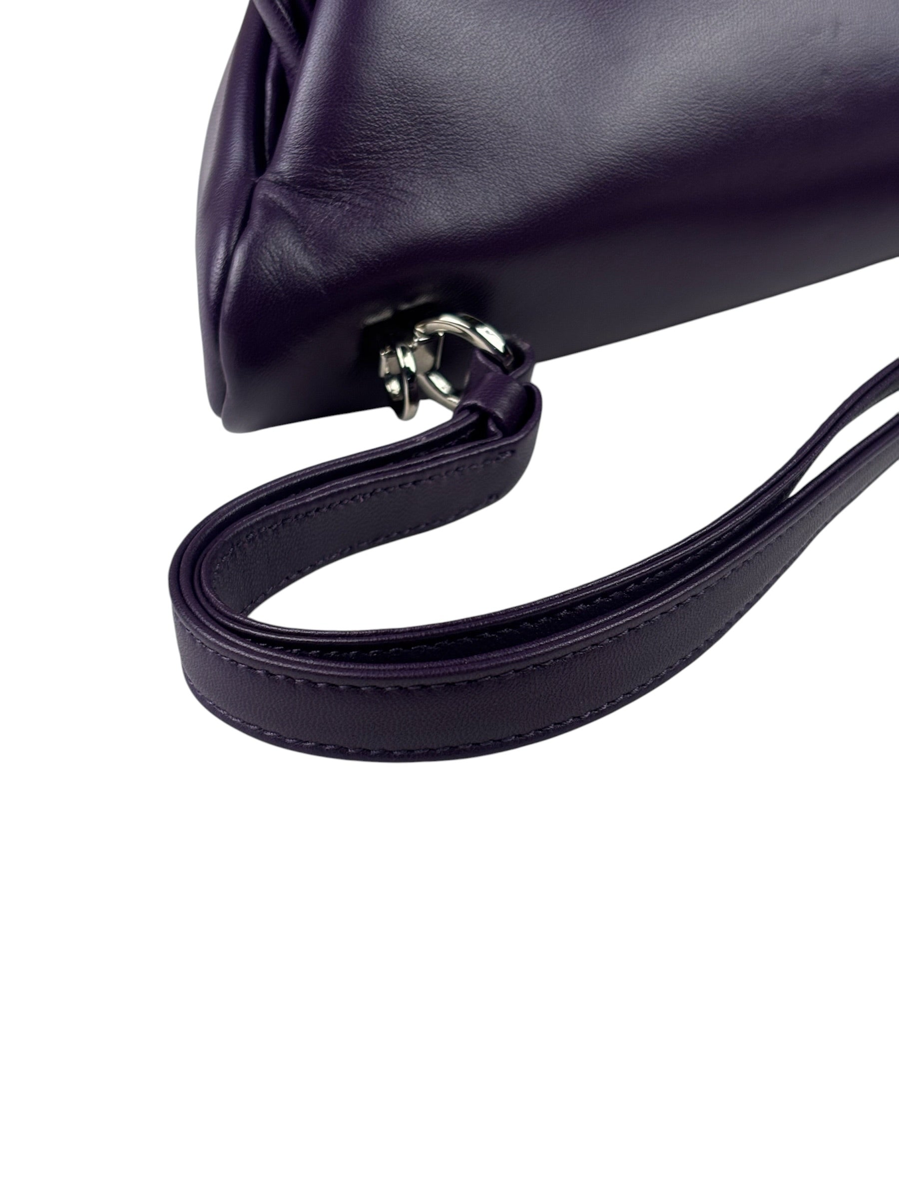 Prada Purple Nappa Leather Triangle Two-Way Bag