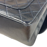 Chanel Vintage Navy Quilted Lambskin Flap Bag 1989