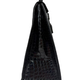 Hermes 1985 Black Crocodile Kelly 35