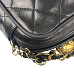 Chanel Black Diamond Stitch Camera Crossbody