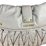 Miu Miu Lilac Nappa Leather Shoulder Bag