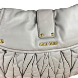 Miu Miu Lilac Nappa Leather Shoulder Bag