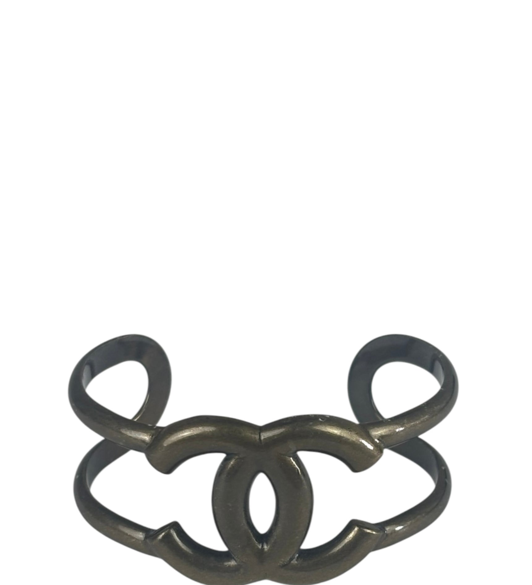 Chanel Vintage Interlocking CC Cuff