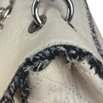 Chanel White Leather Mini Flap Shoulder Bag 1992
