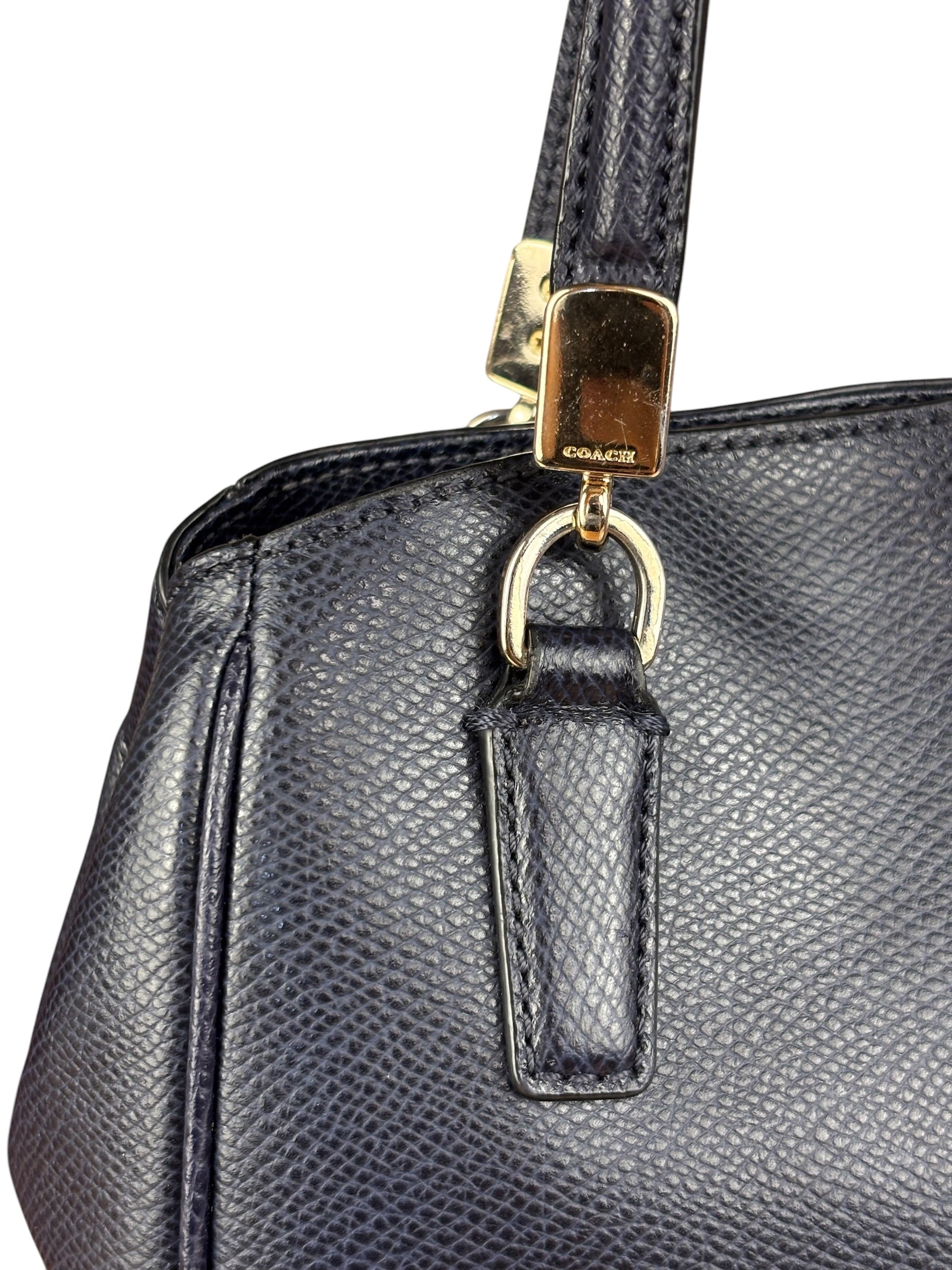 Coach Vintage Navy Leather 2Way Bag