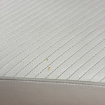 YSL White Chevron Quilted Babylone Chain Flap Shoulder Bag