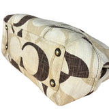 Coach Vintage Braided Strap Canvas Shoulder Bag