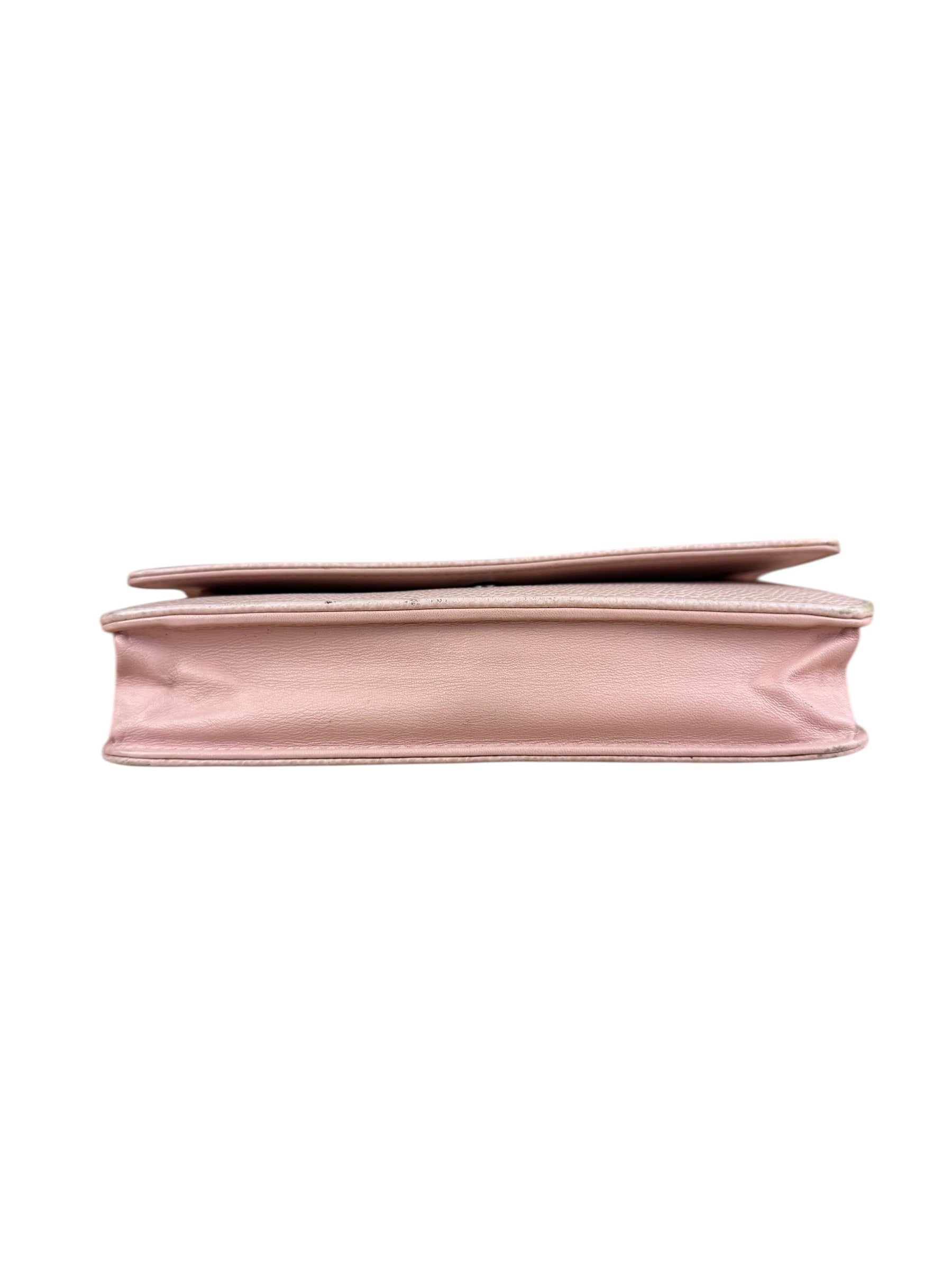 Chanel CC Light Pink Caviar Wallet on Chain 2012