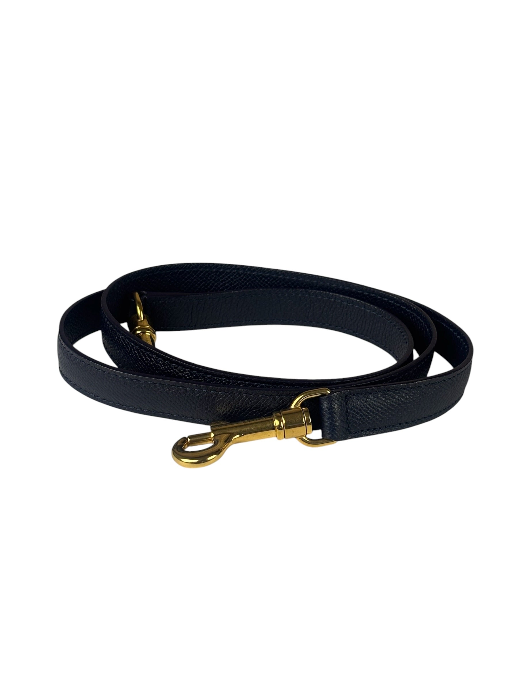 Celine Navy Grained Calfskin Belt Two-Way Bag