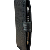 Louis Vuitton Black Epi Agenda & Silver Pen