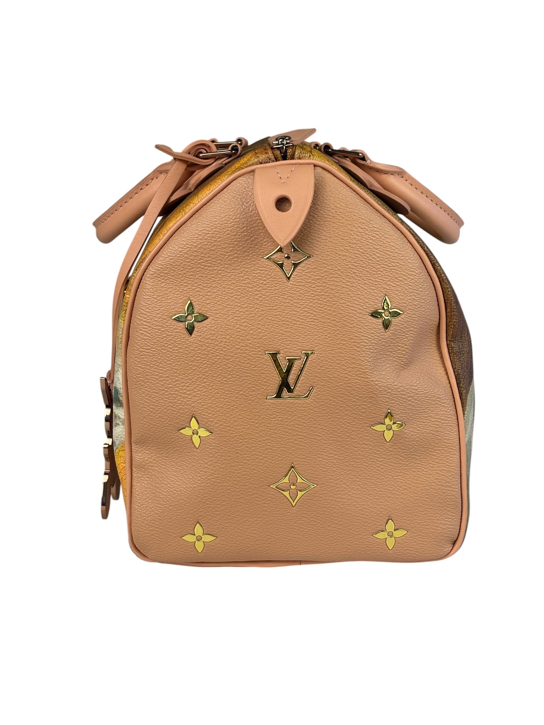 Louis Vuitton x Jeff Koons Master Faronard Peach Speedy 30