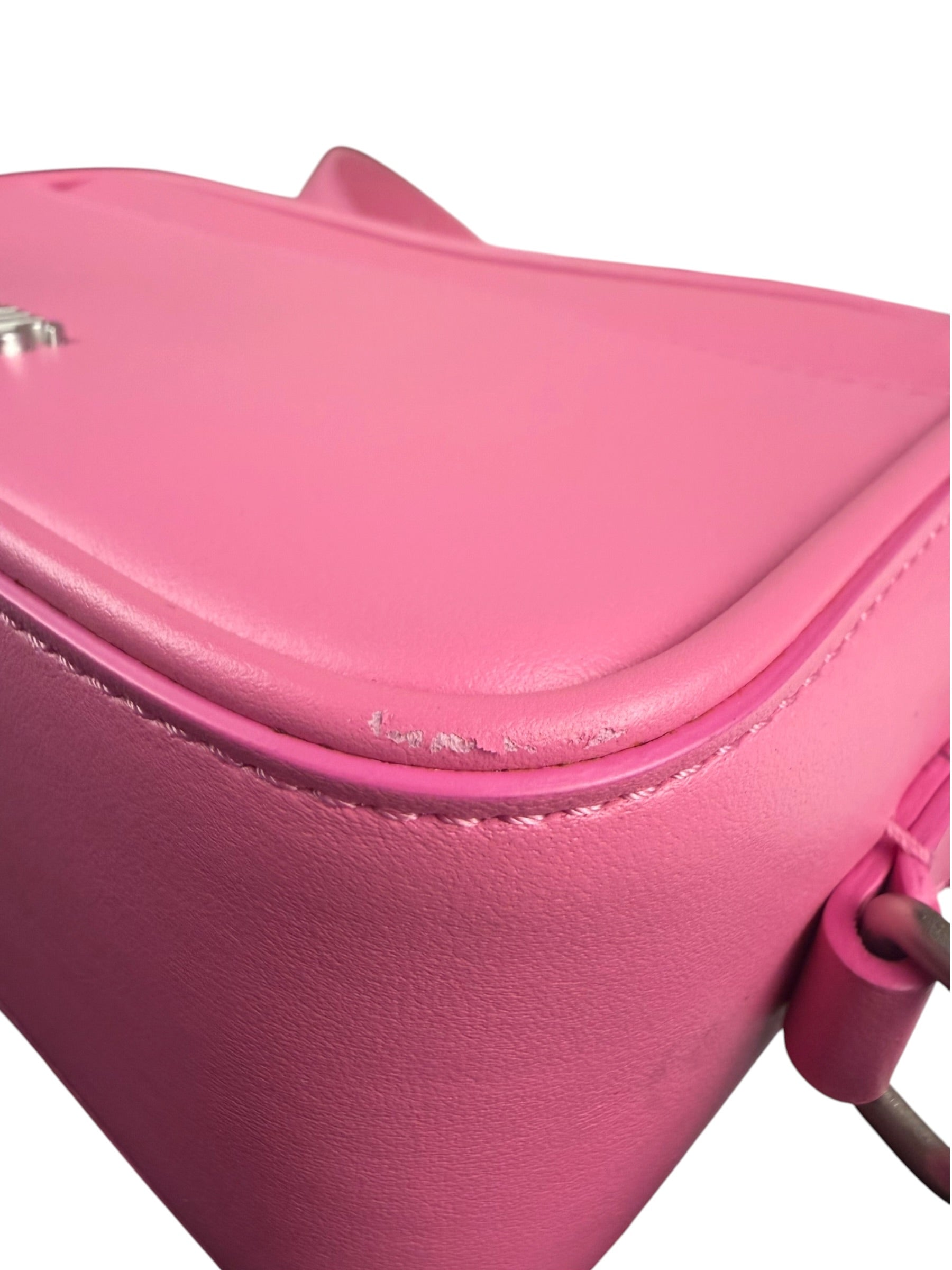 Jacquemus Le Baneto Zip Pink Leather Crossbody Bag