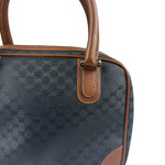 Gucci Vintage Micro GG Black/Brown Supreme Satchel Hand Bag