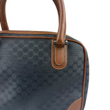 Gucci Vintage Micro GG Black/Brown Supreme Satchel Hand Bag