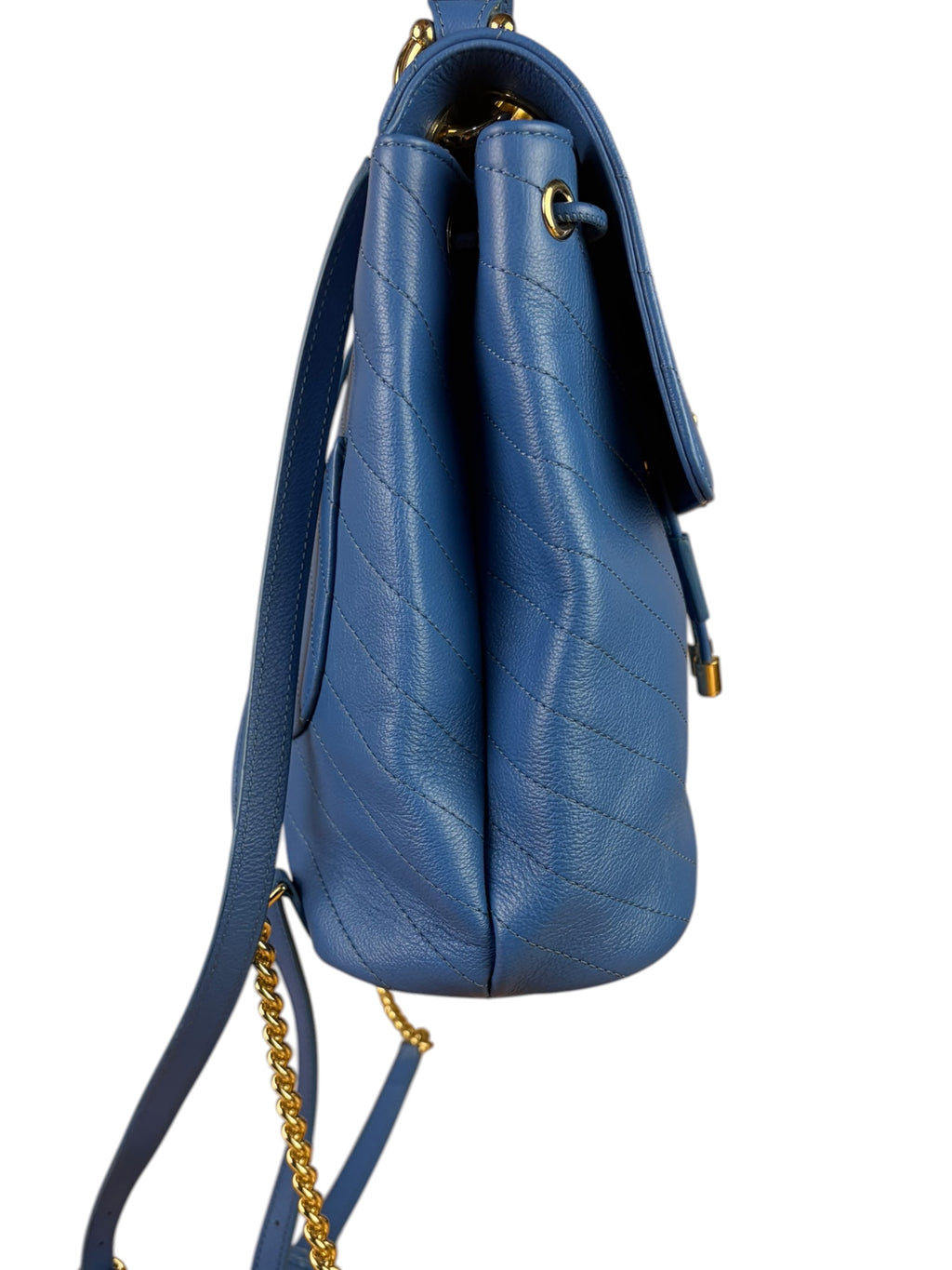 Chanel Blue Leather Chevron Urban Sprit Bag-pack