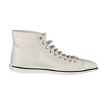 Prada Canvas Olka Dot High Top Point Sneakers