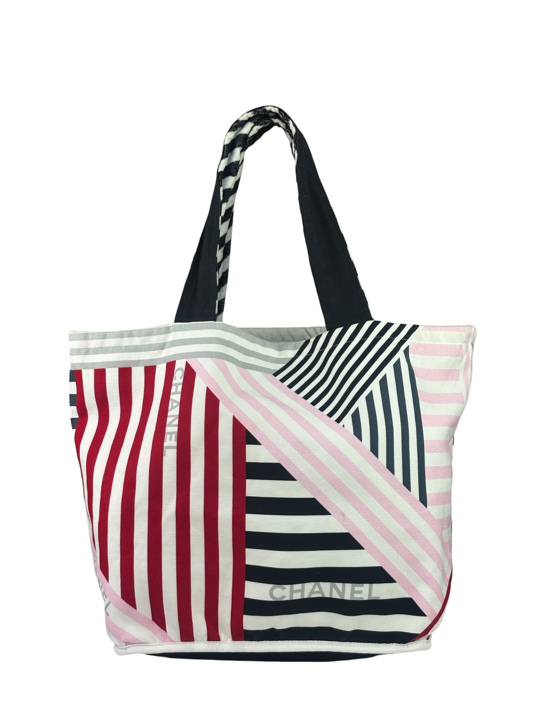 Chanel Colorblock La Pausa Reversible Beach Tote Cruise 2019