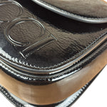 Gucci Bamboo Mini Top Handle Patent Leather Black