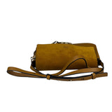 Chloe Mustard Yellow Leather/Suede Faye Bag