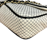 Chanel East West Beige Jersey Flap Bag 2002