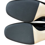 Miu Miu Black Patent Crystal Embellished Pumps