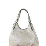 Coach Beige Maggie Croc Handbag