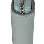Celine Grey Leather Long Zip Around Wallet