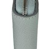 Celine Grey Leather Long Zip Around Wallet